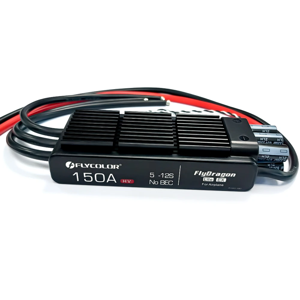 Flycolor 150A ESC Elektronischer Geschwindigkeitsregler FlyDragon 5-12S HV OPTO für RC-Hobby-Modellflugzeuge, Hubschrauber, für JP EDF-Motor