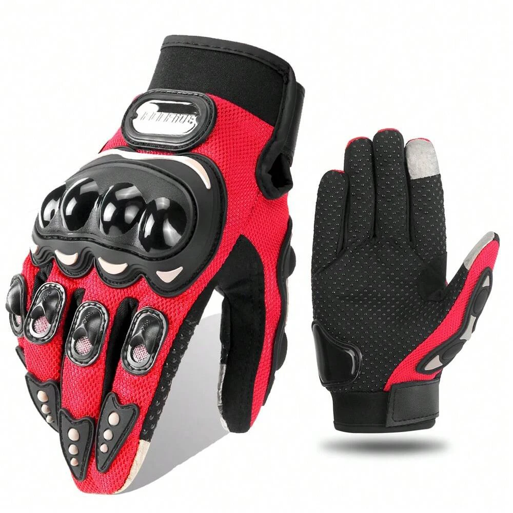 Atmungsaktive Motorrad Handschuhe Voll Finger Handschuhe Sommer Motorrad Handschuhe Touchscreen Moto Racing Schutz Handschuh Fahrrad Handschuhe Image