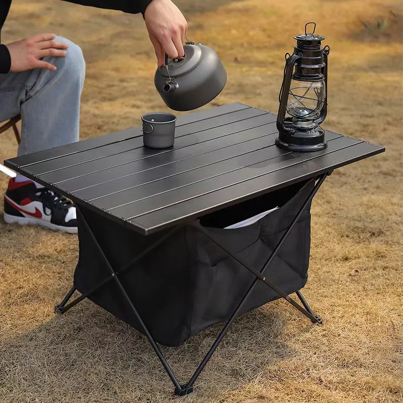 Klapptisch aus Aluminiumlegierung, Outdoor-Camping, tragbarer Grilltisch, Camping-Picknicktisch