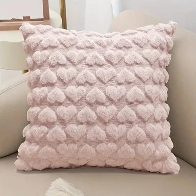 Moderne einfarbige Liebe Plüsch Kissen bezug, Valentinstag Kissen bezug, Haus, Zimmer, Schlafzimmer, Image