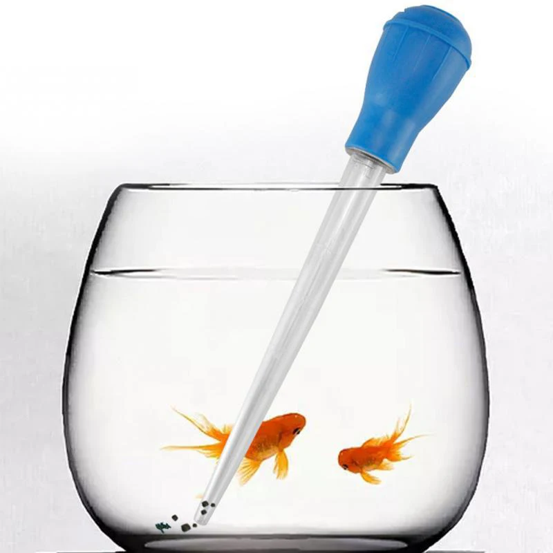 Aquarium Stroh reinigung Mist Saug vorrichtung Aquarium Stroh reinigungs werkzeug Handbuch Mini Stroh filter pumpe Reinigungs werkzeug 28cm Image