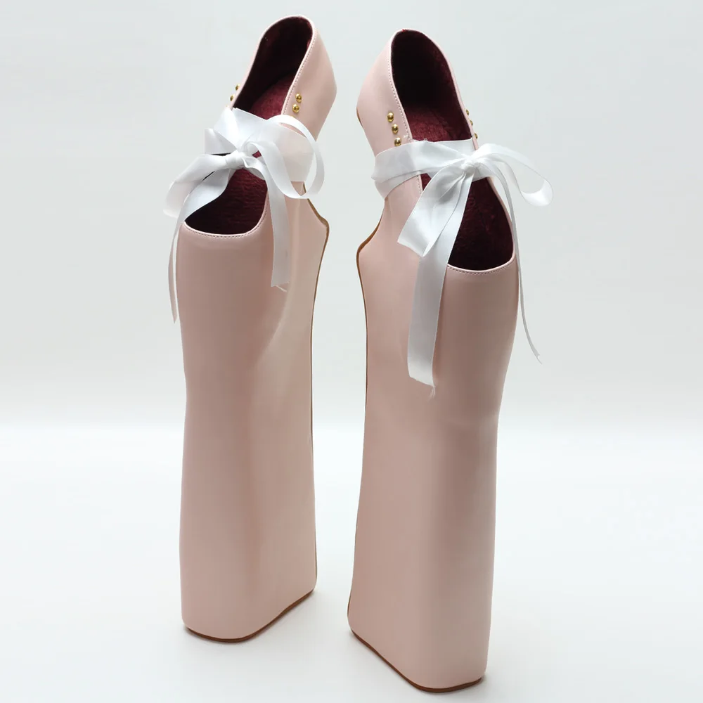 JIALUOWEI Benutzerdefinierte High Heels Neue Rosa Hohe Plattform Ballett Schuhe Size36-46