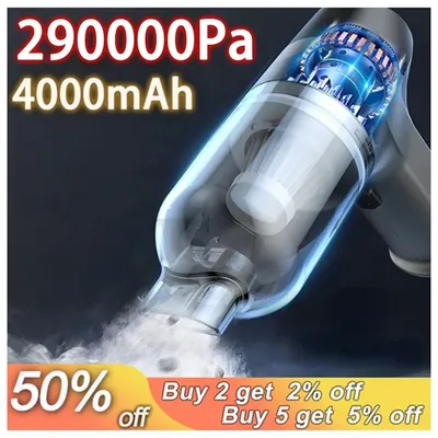 Auto Staubsauger 4 in1wireless Staubsauger Staub tuch Hand vakuumpumpe für zu Hause tragbare schnur Image