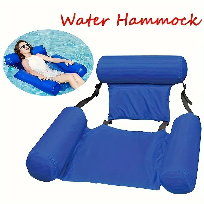 PVC Sommer aufblasbare faltbare schwimmende Reihe, Schwimmbad Wasser Hängematte, Strand Wassersport Liegestuhl, Strand Pool Zubehör Image