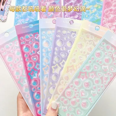 Südkorea Multi-Style niedlichen Cartoon kreative transparente Tagebuch Handy Aufkleber Hand Konto Fotoalbum Dekoration Aufkleber Image