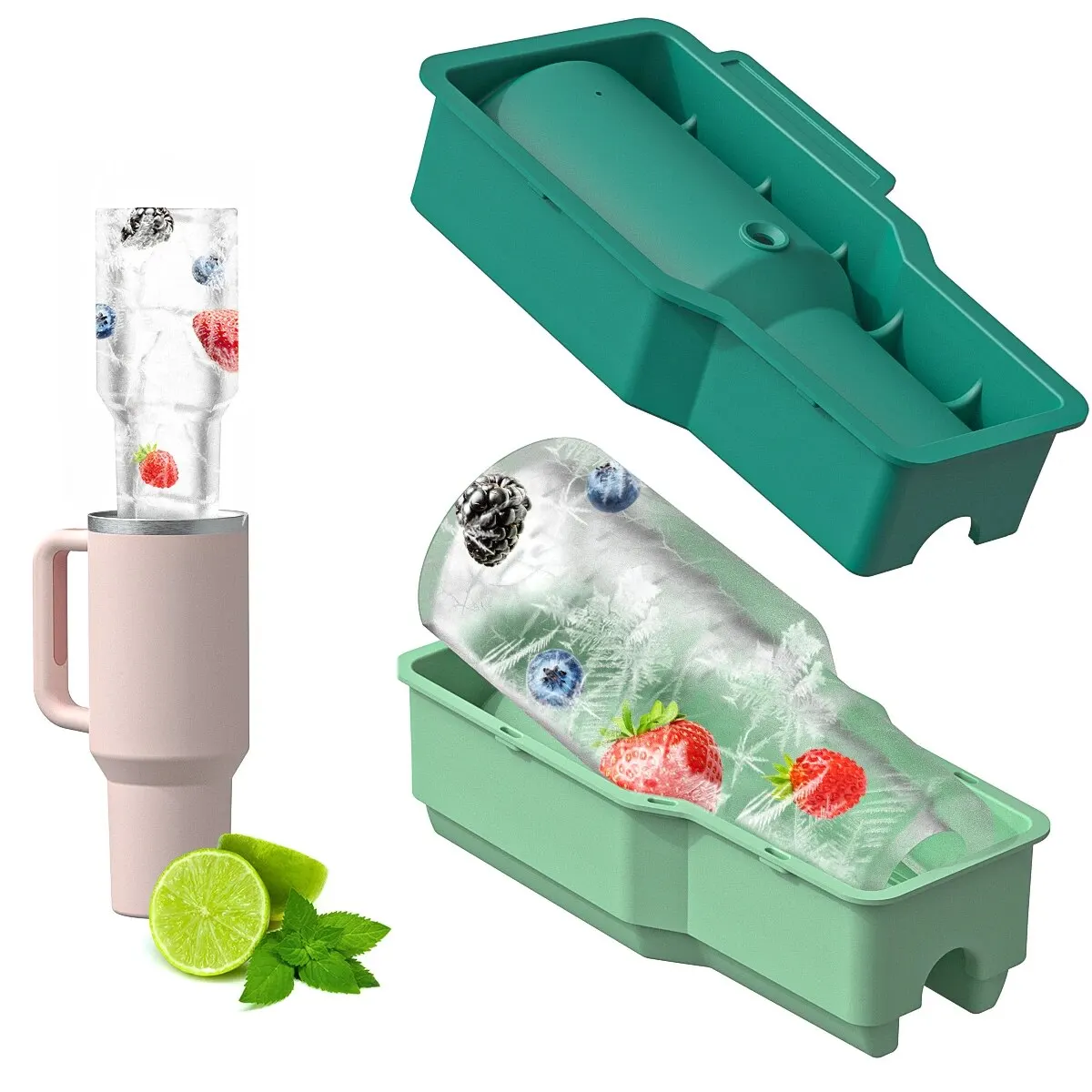 Sommer Silikon Eismaschine große Eiswürfel schale für 40 Unzen Tasse Eis schale für Whisky Cocktail Bier Getränke Eisform Tasse Zubehör Image