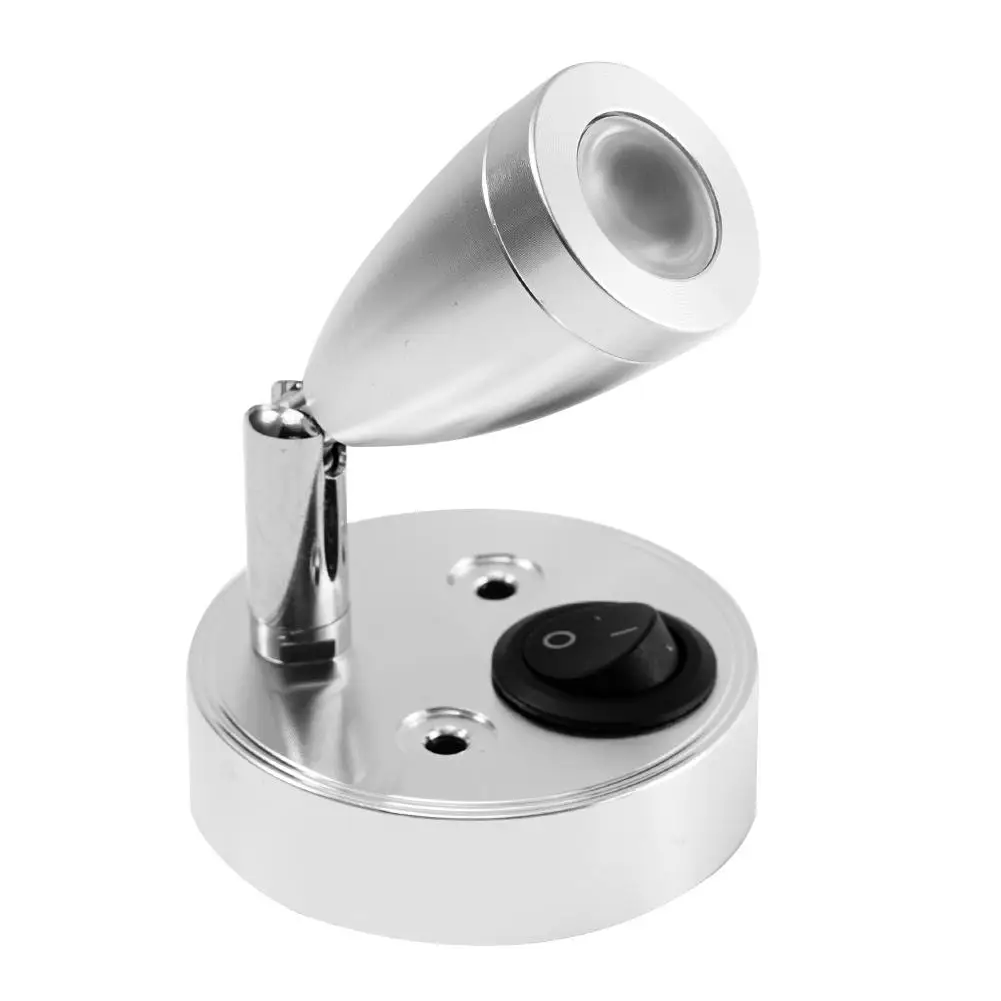 Rv lichter innen lese lampe led nachttisch lampe 3w rv wand leuchte leuchten drehbare scheinwerfer boot camper van lampe