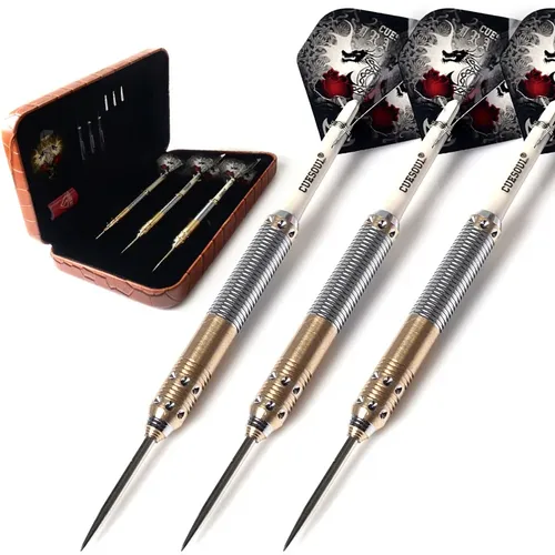 CUESOUL 21/23/25 Gramm Deluxe-Dartset mit Messingstahlspitze, Dragon-Serie