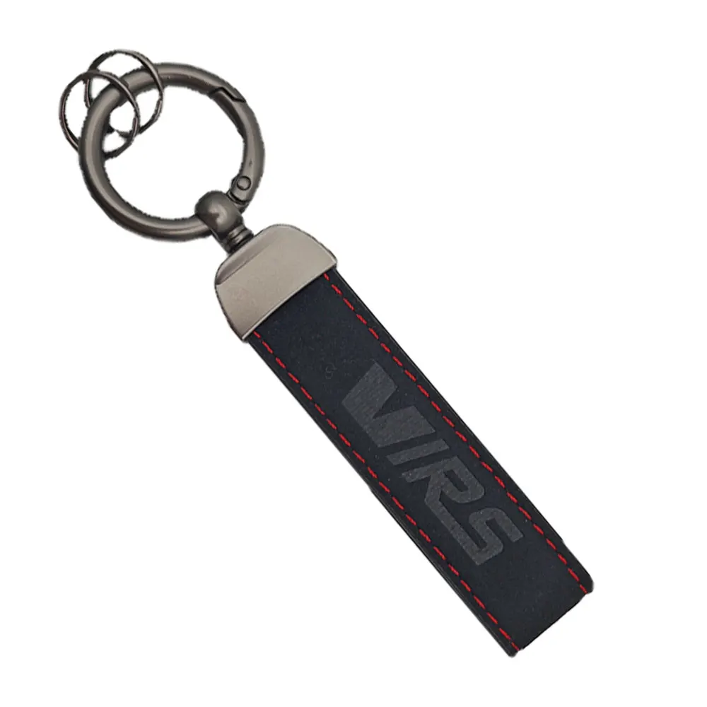 Mode schwarz Leder vrs Schlüssel ring Männer Auto Schlüssel bund für Auto a5 a7 mk1 mk2 mk3 vrs Schlüssel bund Zubehör Image