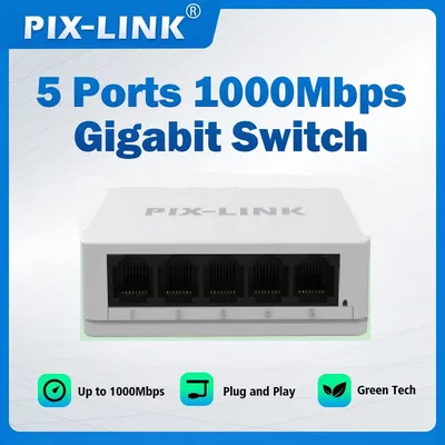 Pix-link gs05 Netzwerk-Switch 5 Port 1000/1000mbps Gigabit-Netzwerk Ethernet-Switch-Adapter schnell rj45 Ethernet Switcher LAN Hub Image