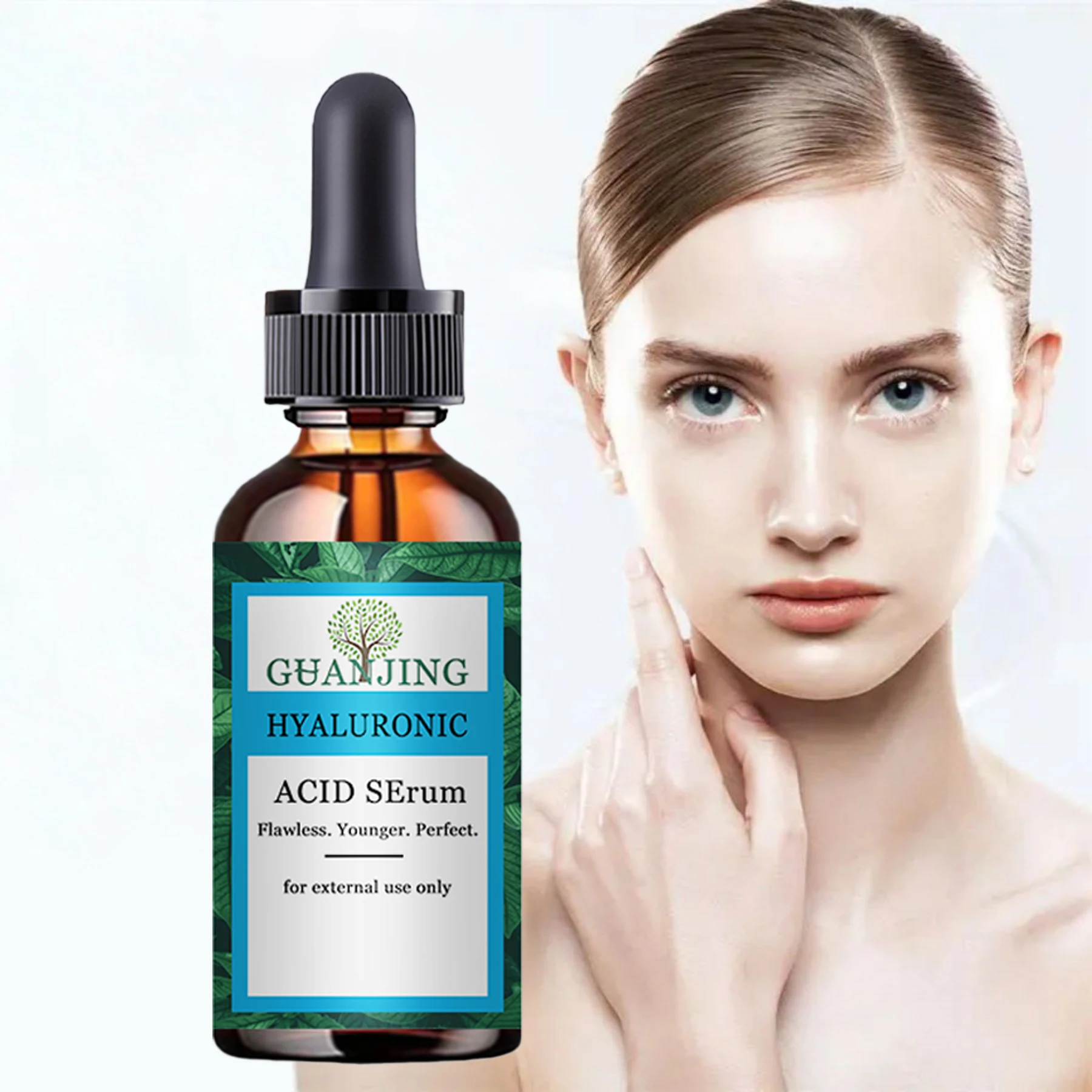 Hyaluronsäure-Essenz reduziert feine Linien, strafft die Haut und verbessert die geschädigte Haut Image