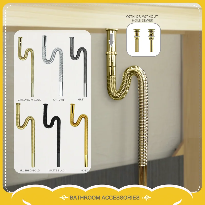 Universal Waschbecken Abfluss Set Hause Chrom Versenkbare Waschbecken Abfluss Waschbecken Waschbecken Pop-Up Abfluss Langlebig Bad Küche Zubehör