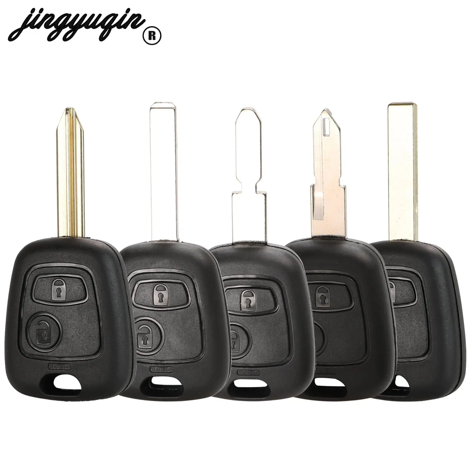 Jingyuqin 2 Tasten für Peugeot 206 306 307 107 207 407 für Citroen Saxo Picasso Xsara Berlingo Remote Key Case Shell Fob Image