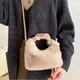 Neue Winter Plüsch tasche lange Pelz Handtasche Damen Umhängetasche Modetrend Umhängetasche Geldbörsen und Handtaschen