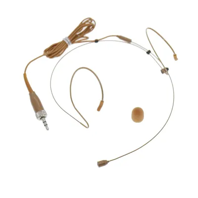 SL2 Braun Doppel Ohr Haken Headset Mikrofon Für Sennheiser Wireless MIC System Ersatz Original