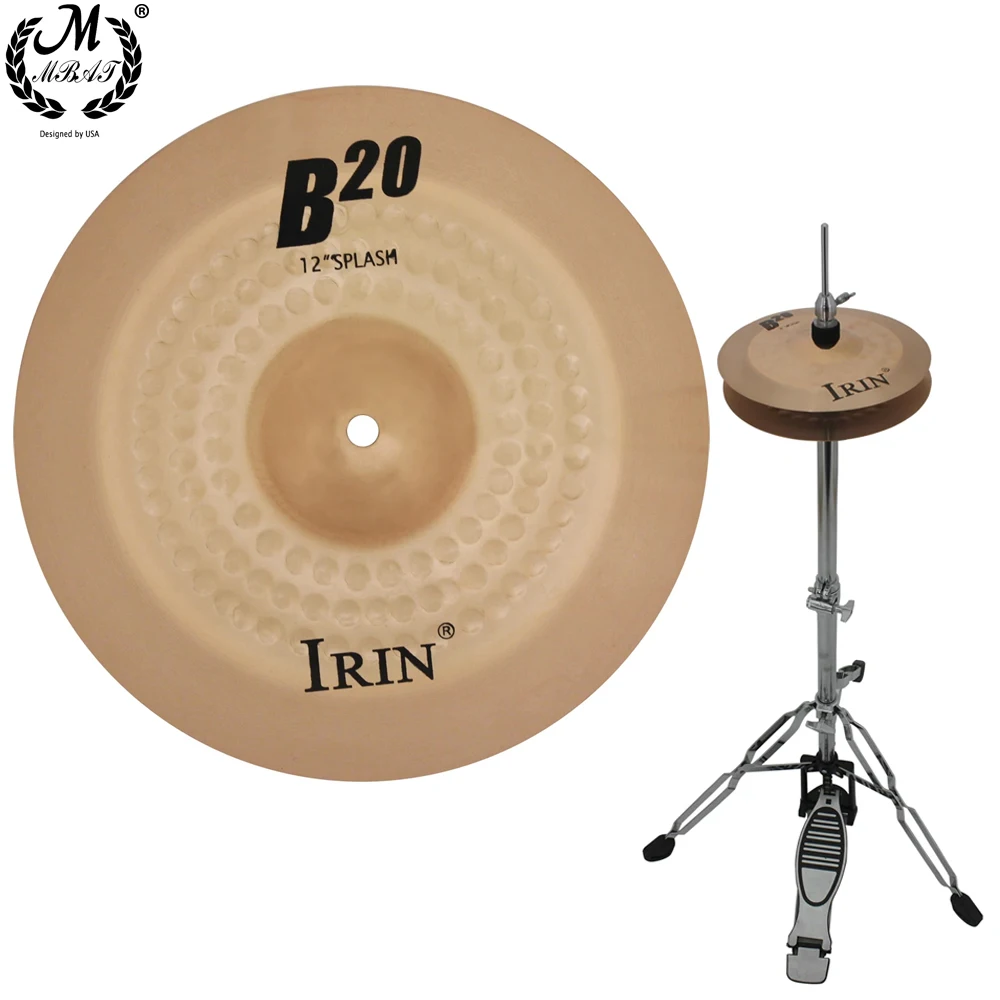 12 Zoll B20 Becken Gong Phosphor Bronze Becken Percussion Instrumente Teile Zubehör Crash Hi-Hat Drum Becken Kit Image