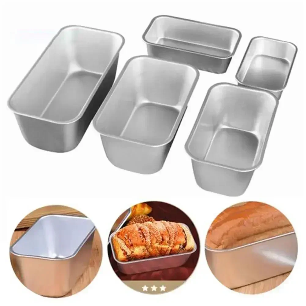 Rechteckige Brotform Kohlenstoffs tahl Antihaft-Kuchen form Mini Toast form Kuchen Backblech Laib Pfanne Küche Backwerk zeuge Back geschirr Image