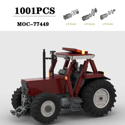 Baustein MOC-77449 Land maschine Traktor 180-90 dt Turbolader Montage Baustein Modell 1001pcs Image