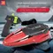 2,4G RC High-speed Schnellboot Mit Lagerung Tasche 10 KM/H 4CH Fernbedienung Boot Dual Motor Outdoor wasser Rennen Spiel Kinder Spielzeug Geschenk