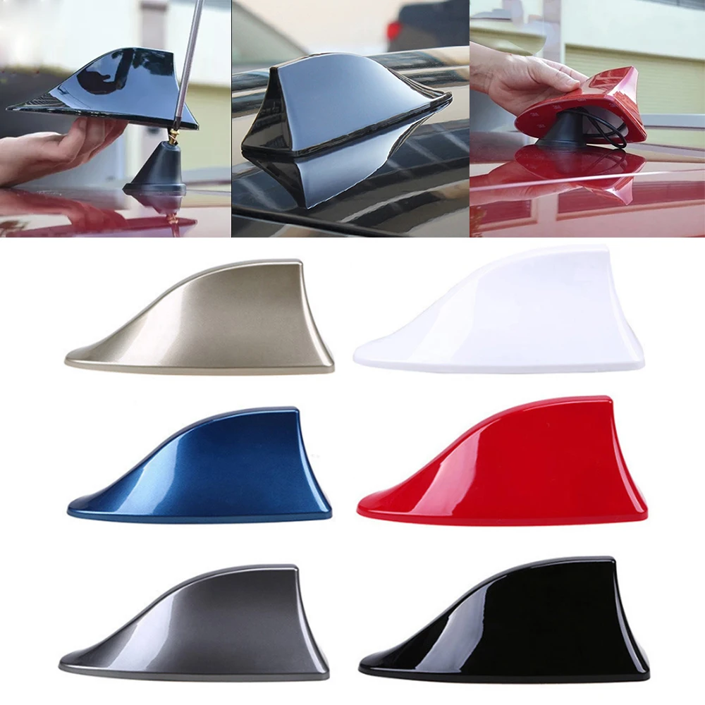 Autoradio Haifisch flosse Auto Hai Antenne Radio FM Signal Design für alle Automobile Antennen Auto Exterieur Styling Ersatzteile Image