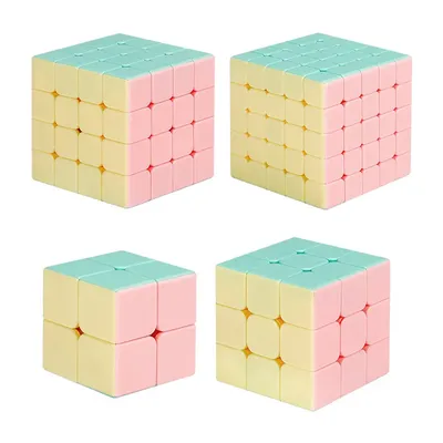Neue Farbe Magic Cube Sheng shou Legende Macaron Sticker less Magic Cube 5x5x5/4x4/3x3x3/2x2x2