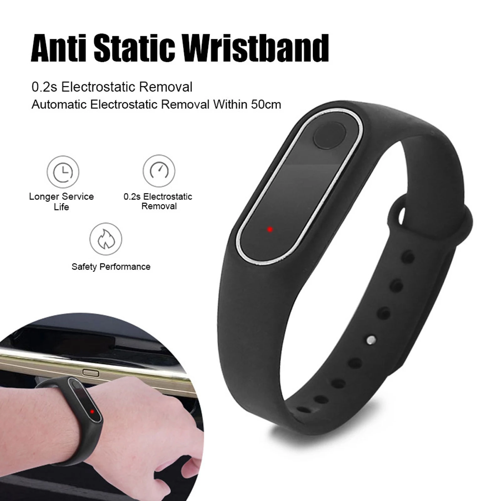 Automatisches statisches Armband Elektro statisches Entfernungs armband Anti statisches Armband Elektro statisches Entfernungs armband Image