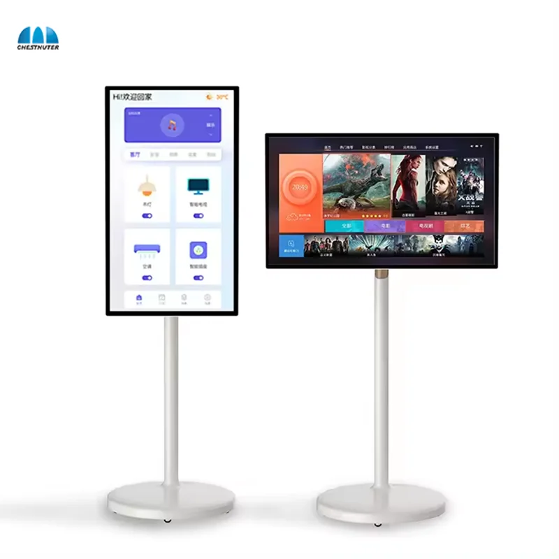 32 Zoll 4 64g Stand by me Smart Touchscreen TV Wireless-Display Android LCD-Monitor mit integrierter 5h Akkulaufzeit beweglich Image