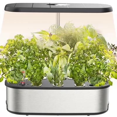 Hydro ponik Anbaus ystem Kits, Bhtnyoo Indoor Kräuter Garten Smart Gemüse Pflanzer Ausrüstung mit LED wachsen Lights-110V-240V