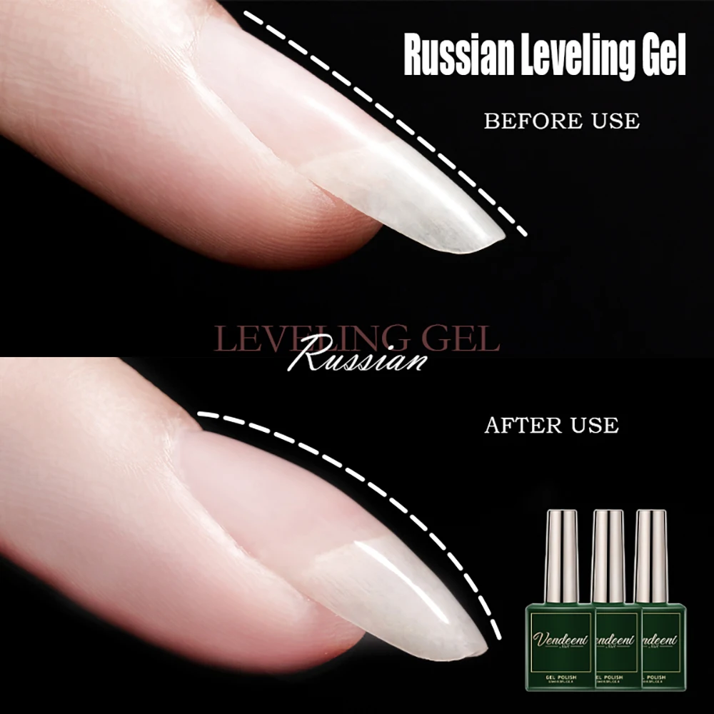 Vendeeni neue russische selbst nivellierende Gel Nagellack starke Grundierung gesunde UV semi permanente Lack Gel für die Nagel reparatur pflege Image