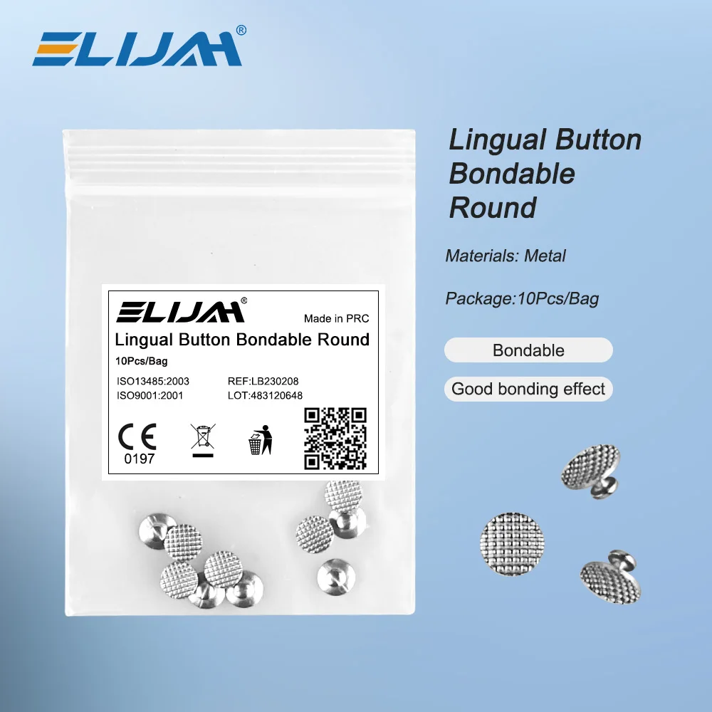 10 Teile/beutel Dental Kieferorthopädische Lingual Taste Denspay Metall Bondable Mesh Basis Bond Bonding Kleber Zunge Seite Schnalle Hosenträger Image