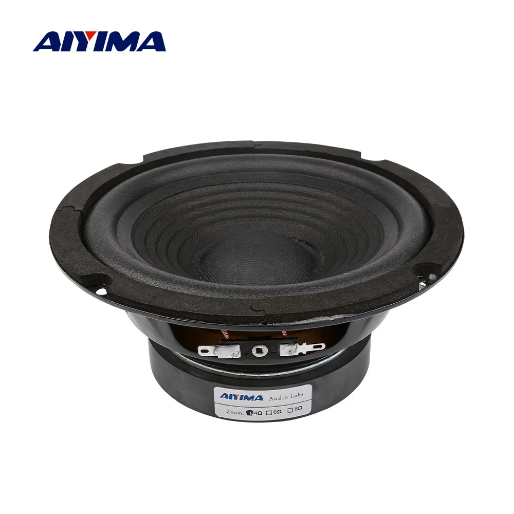 AIYIMA 1Pcs 6,5 Zoll Audio Sound Lautsprecher Woofer Musik Lautsprecher 4 8 Ohm 100 W Bass Lautsprecher DIY Für heimkino Sound System Image