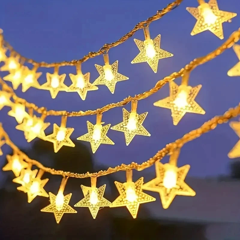 10/20/30/40 LED Star String Licht batterie betriebene wasserdichte Lichterkette Lichter für Hochzeits feier Weihnachts baum Neujahr Dekor