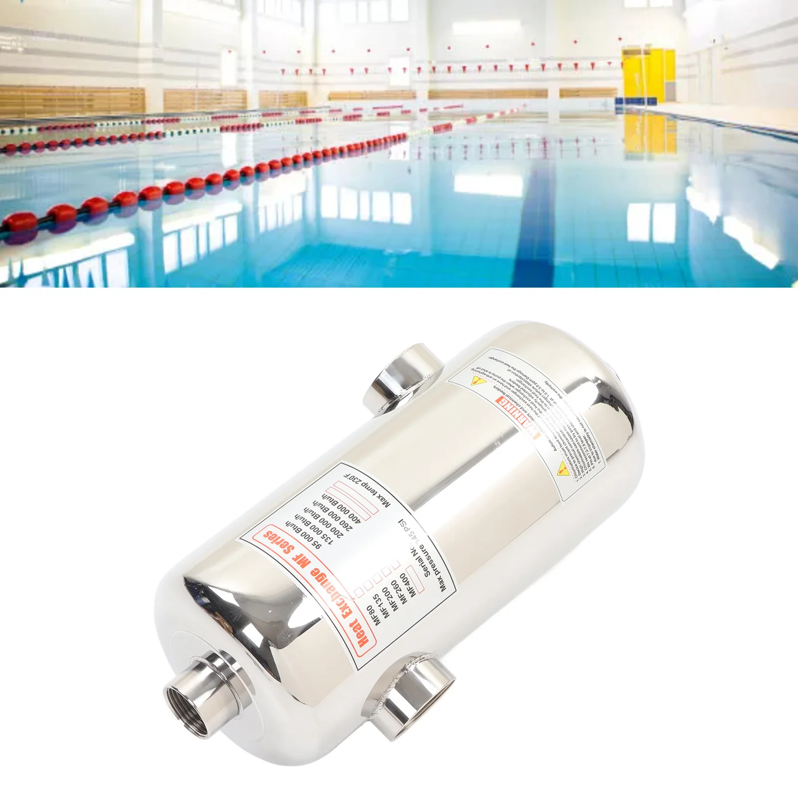 40kW Pool wärme tauscher Edelstahl für Spa Solar Pool heizung Schwimmbad heizung Pool wärme tauscher Spa Wärme tauscher Image