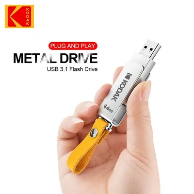 Kodak USB 3,1 Metall USB-Flash-Laufwerk 64GB 128GB 256GB USB-Stick kreative Persönlichkeit Auto Image