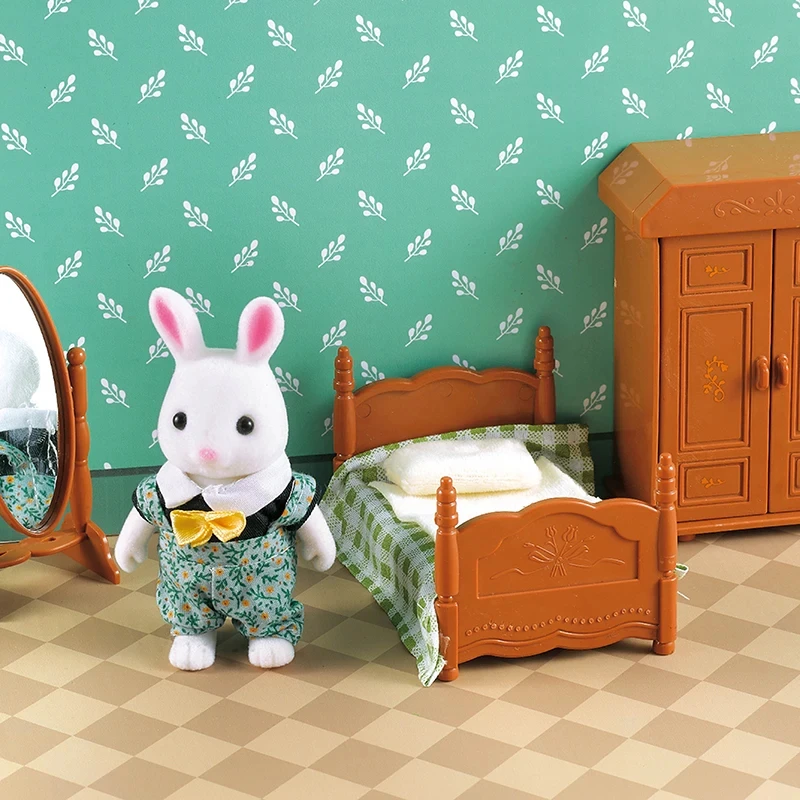 1:12 Puppenhaus Miniatur Möbel Spielzeug Set DIY Wald Familie Kinder Mädchen Rollenspiel Möbel Spielzeug Geschenk für Weihnachten Geburtstag