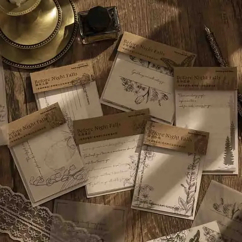 20 Blatt Material Papier schwarz und weiß Hand Konto dekorative Memo Notizen Vintage exquisite stilvolle 6 Auswahl neue Produkte Image