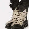 Herren Kreuz gebunden runde Zehen Stiefel mattes Leder klobige Absätze Luxus bequeme Schuhe für Männer Runway New Style Schuhe große Größe