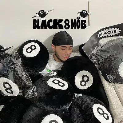 35-50cm Billard Nr. 8 Ball Kissen Kissen schwarz ausgestopft Stuhl Sitzkissen Gaming Stuhl Rücken Image