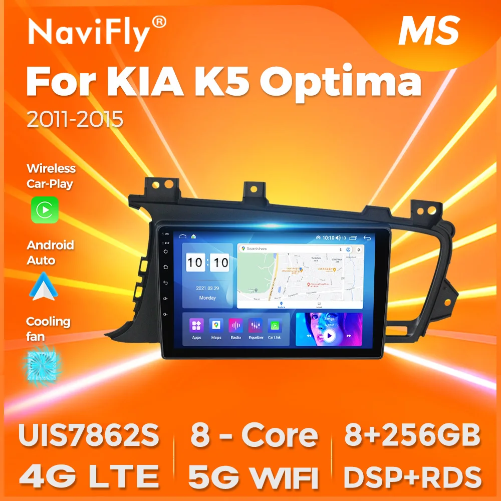 8 256g Android alles in einem Autoradio Audio Multimedia Video Player für Kia K5 Optima 2013-2018 GPS Carplay Auto 2 Din Stereo BT Image