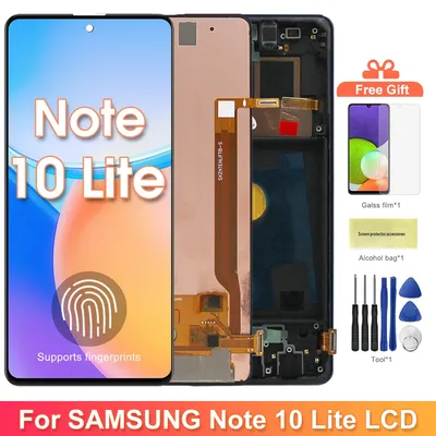 6,7'' Super AMOLED Note 10 Lite LCD, für Samsung Galaxy Note 10 Lite N770 N770F LCD Lcd Display Touchscreen Digitizer Teile