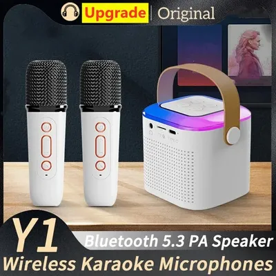 Y1 drahtlose Doppel mikrofone Karaoke-Maschine ktv DSP-System Bluetooth 5,3 pa Lautsprecher Hifi Image