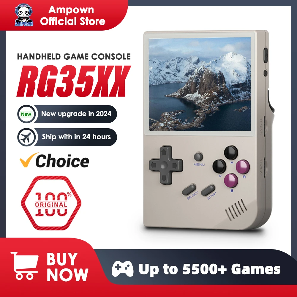 ANBERNIC RG35XX Handheld-Spielekonsole H700 Prozessor 3,5'' IPS-Bildschirm Linux-System Retro tragbare Videokonsole 2024 Neues Modell Image