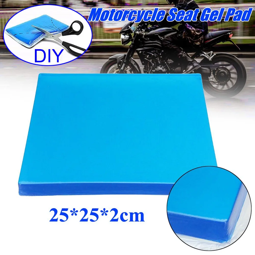Motorrad Sitz Gel Pad Sitzkissen Stoßdämpfung Matten Reduzieren Müdigkeit Komfortable Weiche Kissen Coole DIY Pad Motorrad Sitz Image