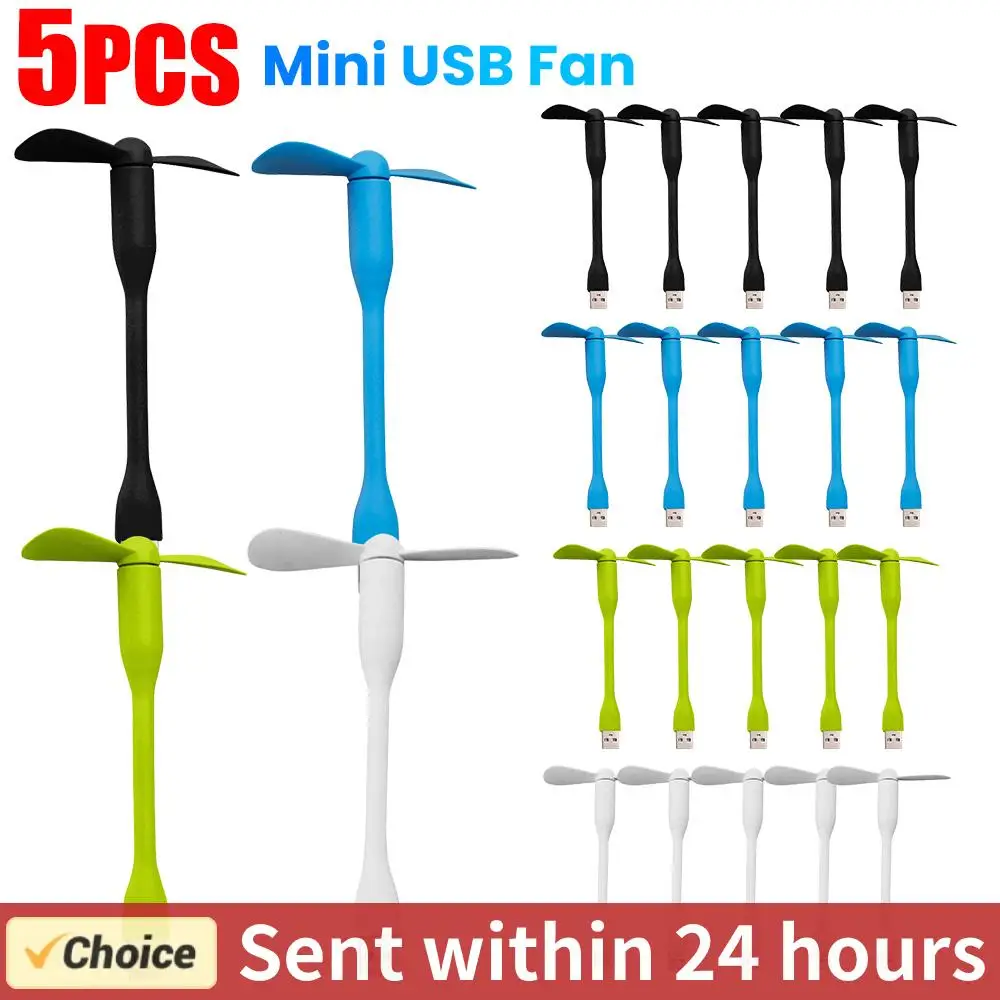 USB-Mini-Ventilator, flexibel, tragbar, USB-Ventilatoren, Sommer-Lüfter für Notebook-Computer, Luftkühler, tragbarer Mini-Ventilator für Mobiltelefone Image