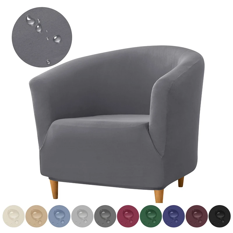 Stretch Sofa Sessel Abdeckung Wasserabweisend Club Badewanne Stuhl Abdeckung Abnehmbare Stuhl Schonbezüge für Wohnzimmer Bar Theke