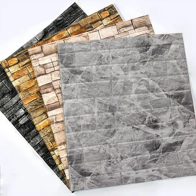 12pcs 35*30cm hochwertige 3D-Schaum Wand paneel Ziegel Retro Tapete Decke selbst klebende Wand Image