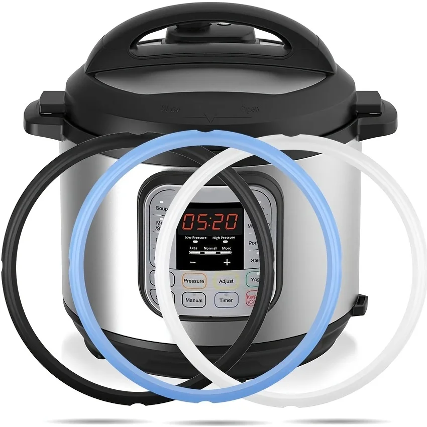 1 Stück Dichtungsring aus lebensmittelechtem Silikon für Instant-Topf – alternativer Gummi-Dichtungsring für Töpfe mit 3, 5, 6 und 8 Quart Image