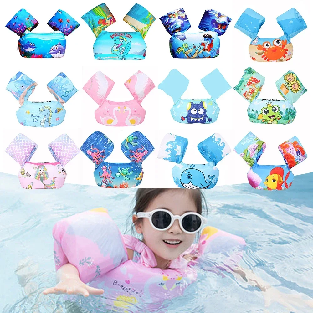 Kinder schwimmen Float Notfall Erste Hilfe Kinder Schwimmweste Cartoon Schwimmbad Float Armband Boje Schwimmbad Floa Image