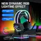 ONIKUMA X20 RGB-Gaming-Headset, Kopfhörer mit Geräuschunterdrückung und HD-Mikrofon für PS4, PC, Xbox
