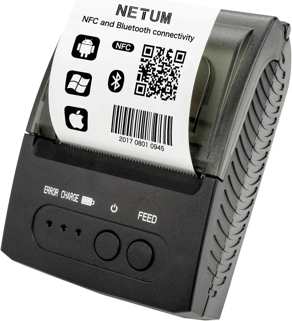 Netum tragbarer 58mm Thermo bon drucker Bluetooth-Unterstützung Android/iOS USB Thermo drucker für Pos-System Image